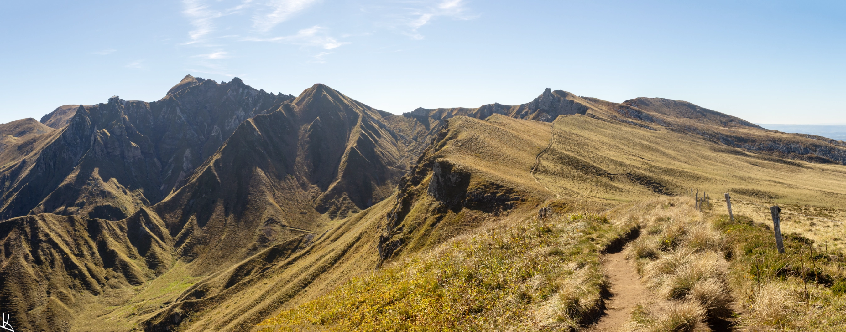 Depuis La Carrière, Panorama sur le massif du Puy de Sancy